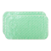 Kuber Industries Bath Mat | PVC Bathroom Mat | Shower Bath Mat | Floor Tub Mat | Foot Massager Mat | Anti-Skid Shower Bathroom Mat | B-01B |Pack of 2| Green